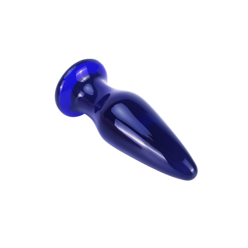 Szklany wibrujący korek analny sex buttplug 11cm